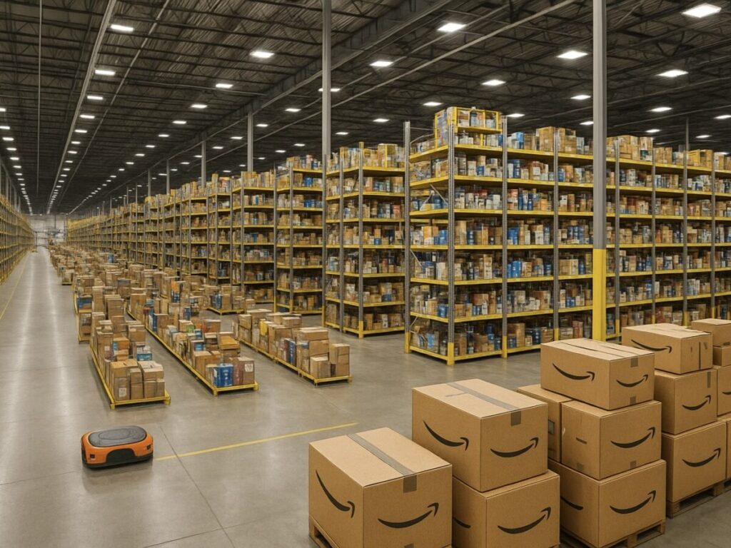 アマゾン倉庫内のイメージ